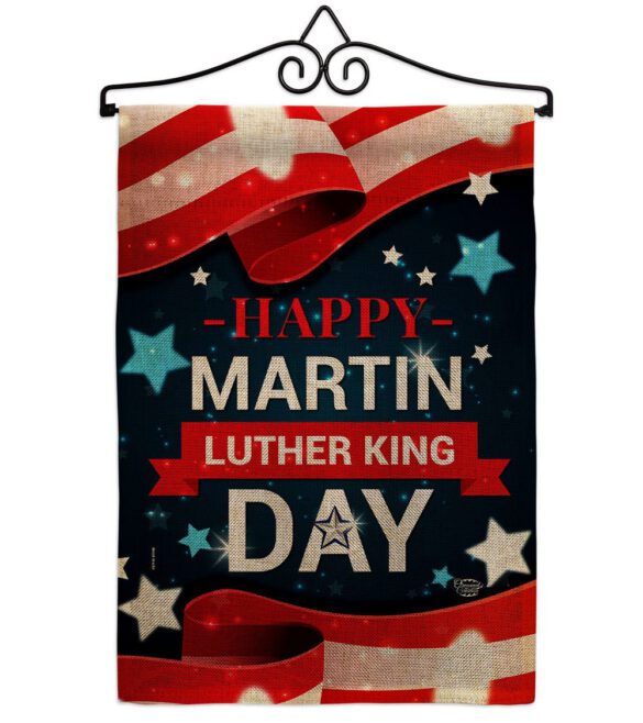 Happy Martin Luther King Day - Patriotic Americana Vertical Impressions Decorative Flags HG192386 Made In USA - Image 17