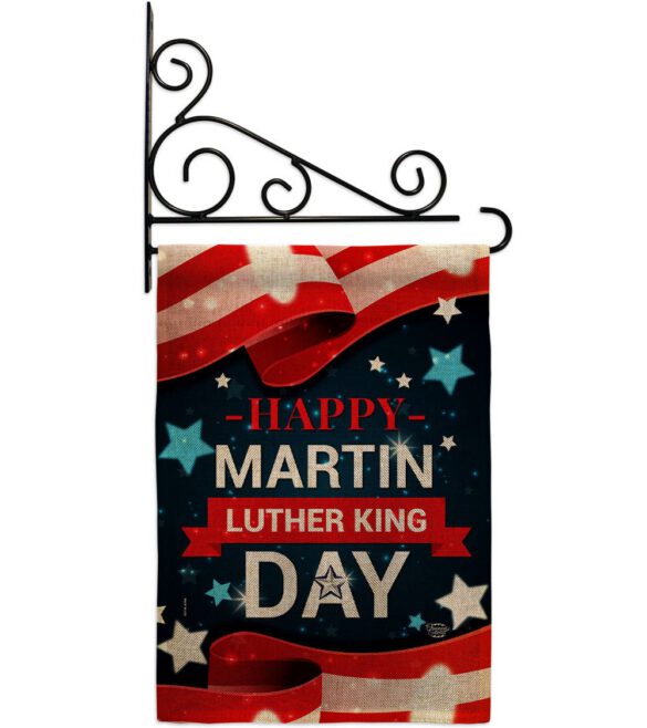Happy Martin Luther King Day - Patriotic Americana Vertical Impressions Decorative Flags HG192386 Made In USA - Image 18