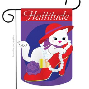 Hattitude - Pets Nature Vertical Applique Decorative Flags HG110035