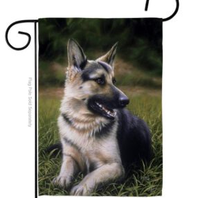 German Shepherd - Pets Nature Vertical Impressions Decorative Flags HG110051 Made In USA