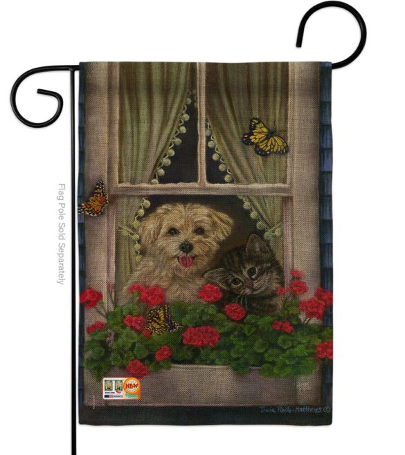 Faithfully Yours - Pets Nature Vertical Impressions Decorative Flags HG110056 Made In USA - Image 8