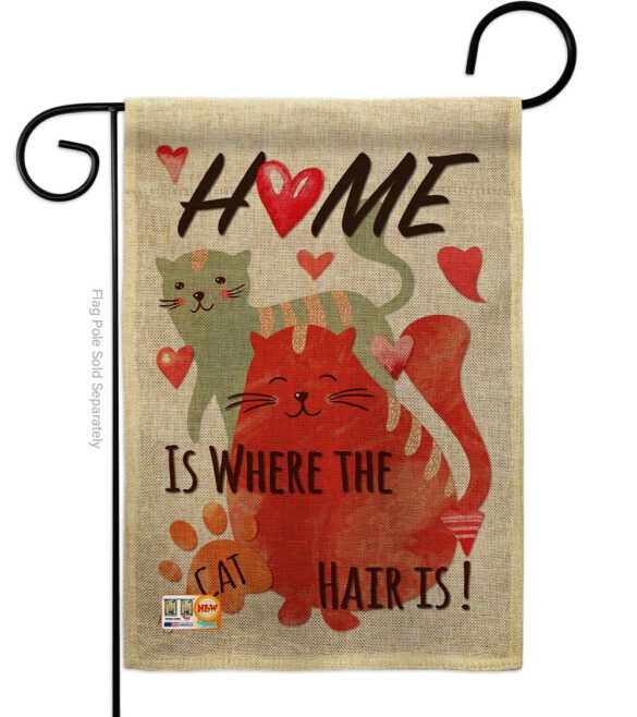 Furry Cat - Pets Nature Vertical Impressions Decorative Flags HG110078 Made In USA - Image 8