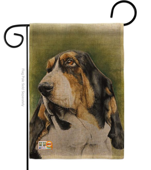 Basset Hound - Pets Nature Vertical Impressions Decorative Flags HG110090 Made In USA - Image 9