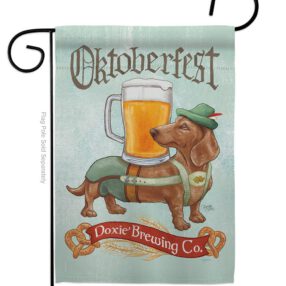Doxie Brewing Co. - Pets Nature Vertical Impressions Decorative Flags HG110099 Made In USA