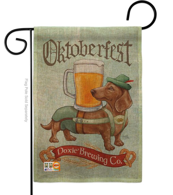 Doxie Brewing Co. - Pets Nature Vertical Impressions Decorative Flags HG110099 Made In USA - Image 8