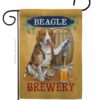 Beagle Brewery - Pets Nature Vertical Impressions Decorative Flags HG110101 Made In USA