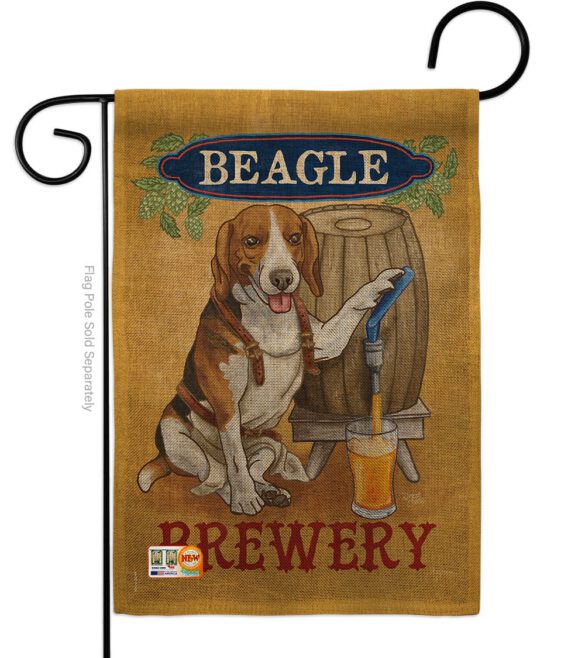 Beagle Brewery - Pets Nature Vertical Impressions Decorative Flags HG110101 Made In USA - Image 8