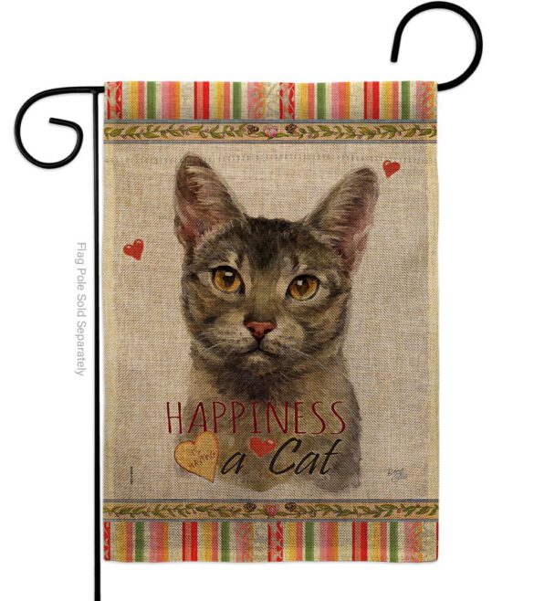 Abyssiniar Happiness - Pets Nature Vertical Impressions Decorative Flags HG110140 Made In USA - Image 12