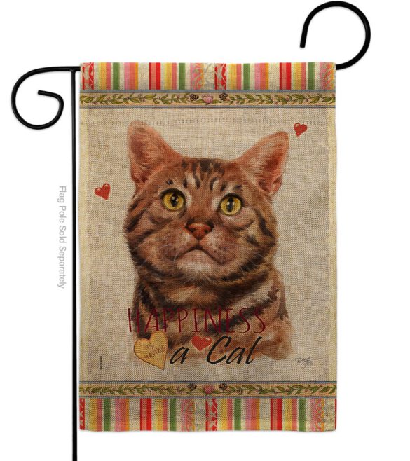 American Short Hair Happiness - Pets Nature Vertical Impressions Decorative Flags HG110147 Made In USA - Image 12