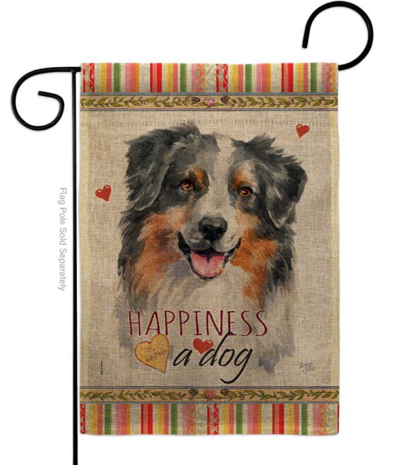 Australian Shepherd Happiness - Pets Nature Vertical Impressions Decorative Flags HG110148 Made In USA - Image 12