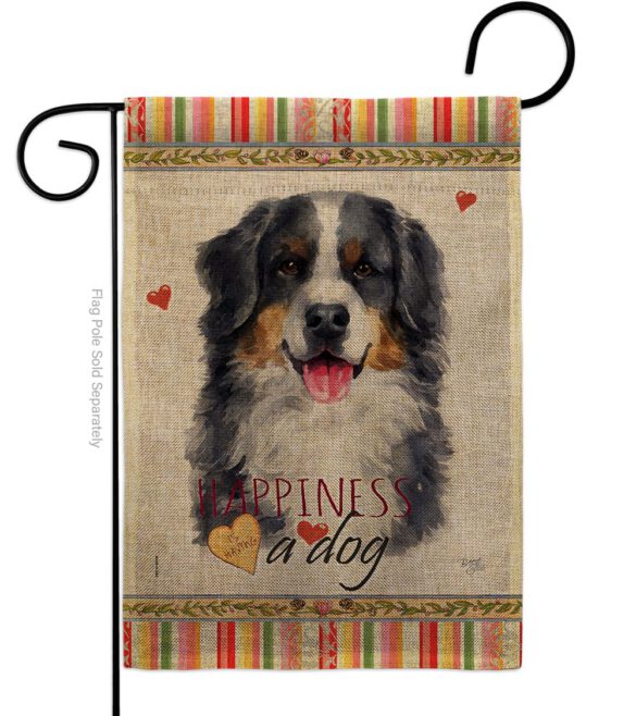 Bernese Mountain Happiness - Pets Nature Vertical Impressions Decorative Flags HG110153 Made In USA - Image 11