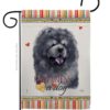 Black Chow Chow Happiness - Pets Nature Vertical Impressions Decorative Flags HG110156 Made In USA