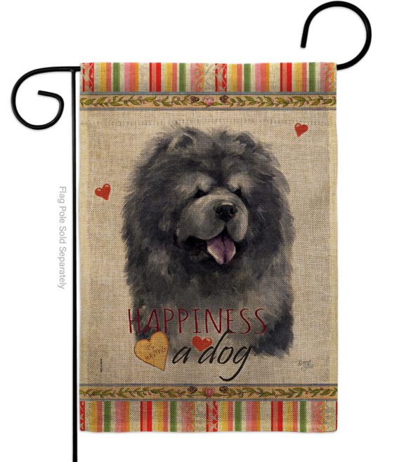 Black Chow Chow Happiness - Pets Nature Vertical Impressions Decorative Flags HG110156 Made In USA - Image 11