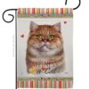 British Short Hair Happiness - Pets Nature Vertical Impressions Decorative Flags HG110161 Made In USA