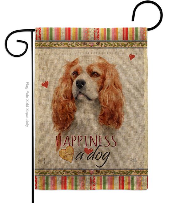 Cavalier King Spaniel Happiness - Pets Nature Vertical Impressions Decorative Flags HG110164 Made In USA - Image 11