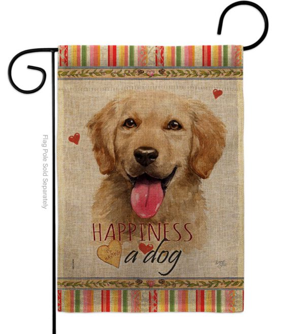 Golden Retriever Happiness - Pets Nature Vertical Impressions Decorative Flags HG110180 Made In USA - Image 11
