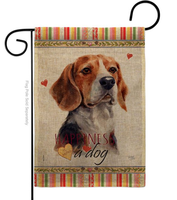 Beagle Hound Happiness - Pets Nature Vertical Impressions Decorative Flags HG110182 Made In USA - Image 11