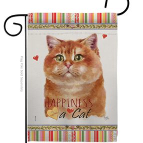 Gold Scottish Happiness - Pets Nature Vertical Impressions Decorative Flags HG110191 Made In USA