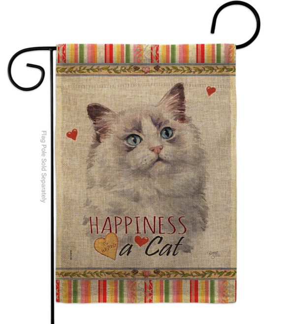 Bicolor Ragdoll Happiness - Pets Nature Vertical Impressions Decorative Flags HG110212 Made In USA - Image 11