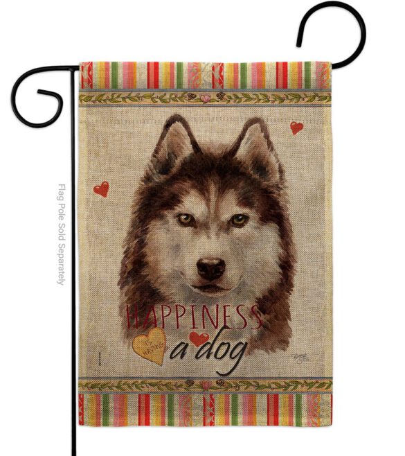 Brown Siberian Husky Happiness - Pets Nature Vertical Impressions Decorative Flags HG110222 Made In USA - Image 11