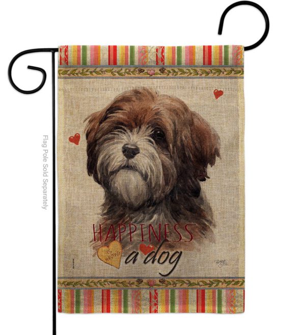 Brown Tibetan Terrier Happiness - Pets Nature Vertical Impressions Decorative Flags HG110229 Made In USA - Image 11
