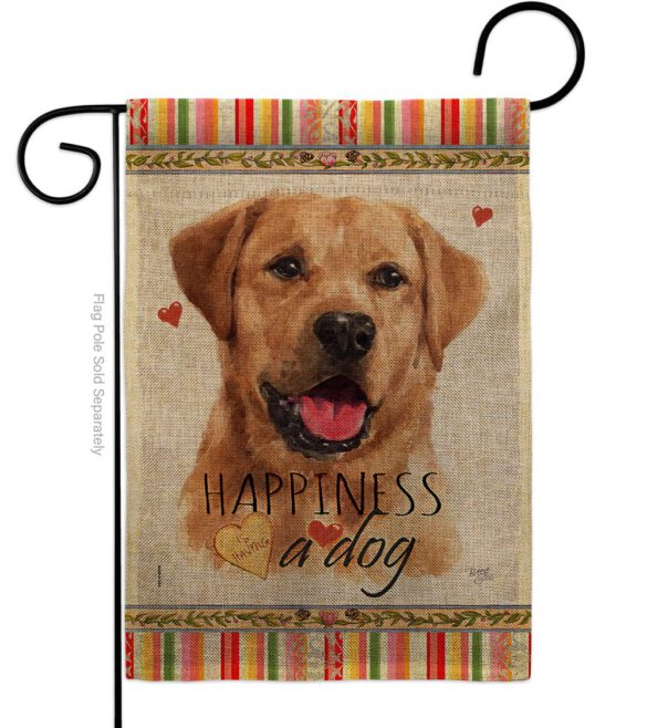 Golden Labrador Retriever Happiness - Pets Nature Vertical Impressions Decorative Flags HG110261 Made In USA - Image 11