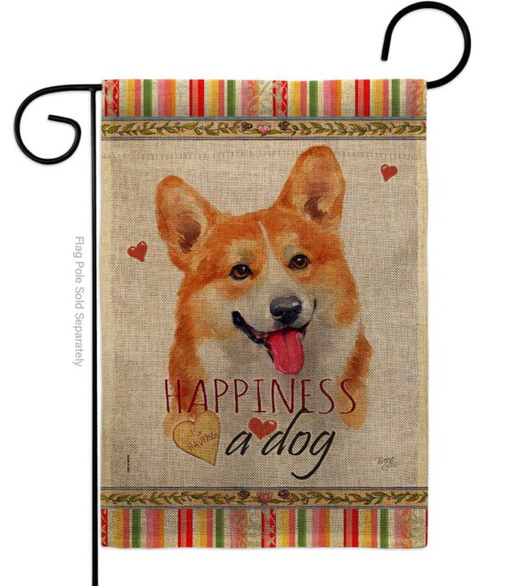 Fawn Corgi Happiness - Pets Nature Vertical Impressions Decorative Flags HG110263 Made In USA - Image 11