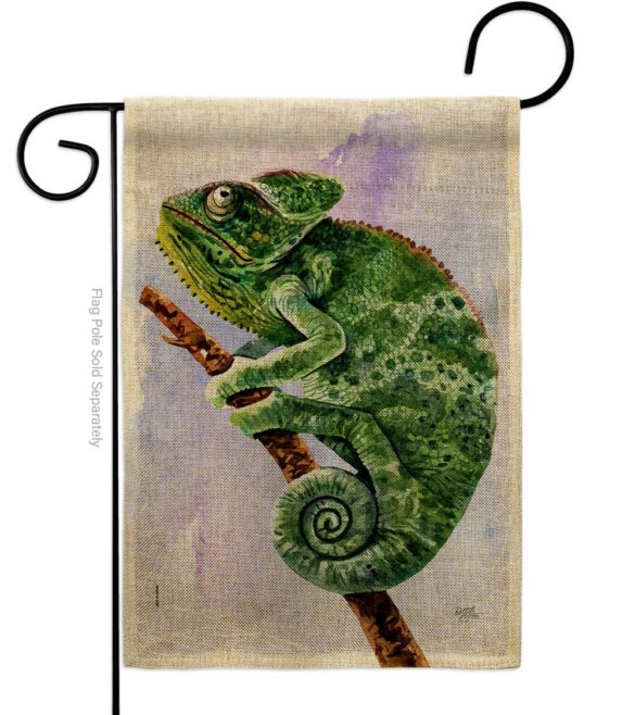 Chameleon - Pets Nature Vertical Impressions Decorative Flags HG110274 Made In USA - Image 11