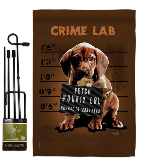 Crime Lab - Pets Nature Vertical Impressions Decorative Flags HG110002 Made In USA - Image 4