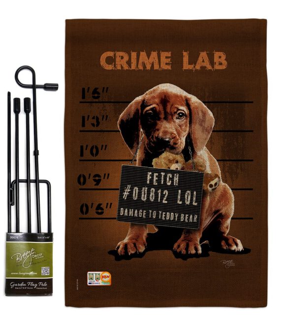 Crime Lab - Pets Nature Vertical Impressions Decorative Flags HG110002 Made In USA - Image 9
