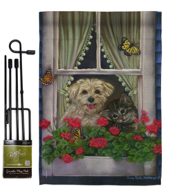 Faithfully Yours - Pets Nature Vertical Impressions Decorative Flags HG110056 Made In USA - Image 4