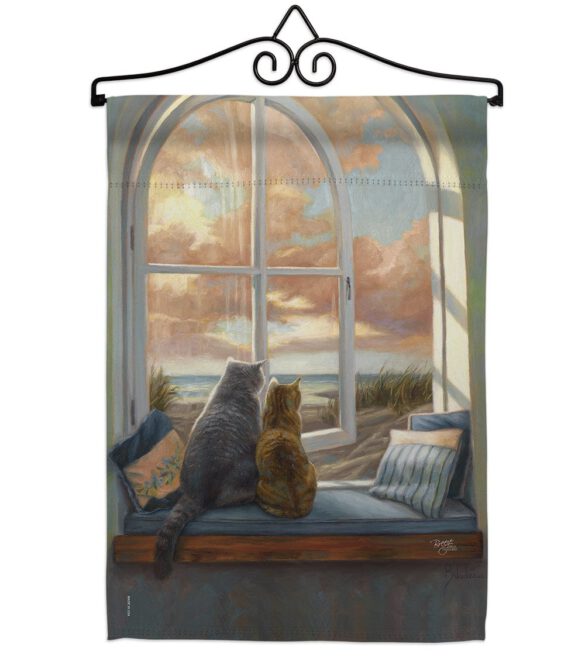 Enjoying the View - Pets Nature Vertical Impressions Decorative Flags HG110057 Made In USA - Image 7