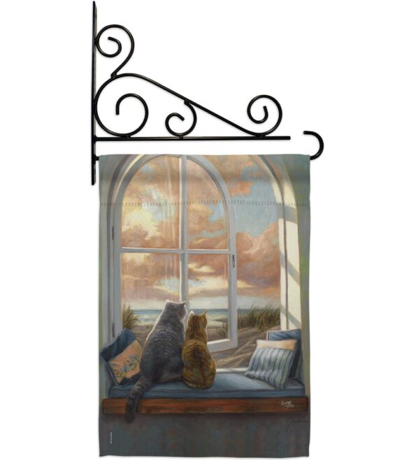 Enjoying the View - Pets Nature Vertical Impressions Decorative Flags HG110057 Made In USA - Image 11