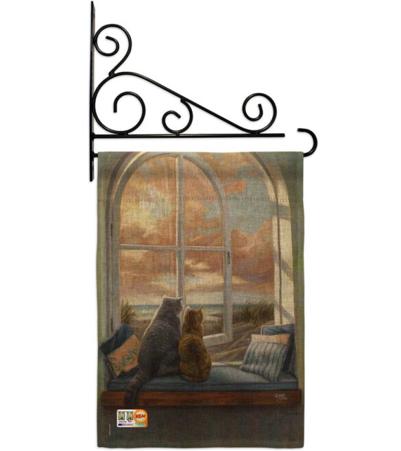 Enjoying the View - Pets Nature Vertical Impressions Decorative Flags HG110057 Made In USA - Image 12