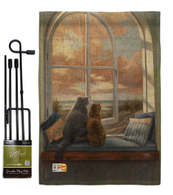 Enjoying the View - Pets Nature Vertical Impressions Decorative Flags HG110057 Made In USA - Image 9