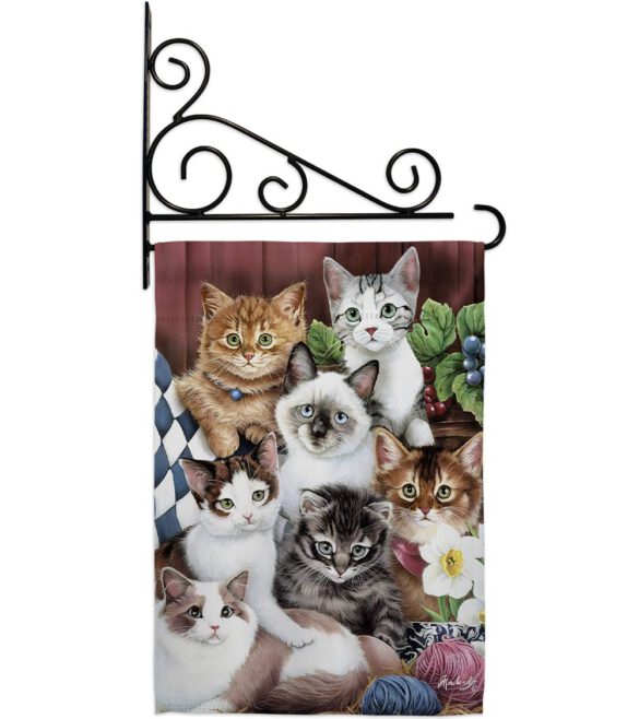 Cuddly Kittens - Pets Nature Vertical Impressions Decorative Flags HG110069 Made In USA - Image 11