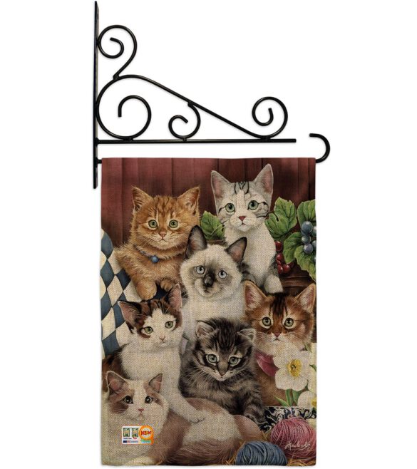 Cuddly Kittens - Pets Nature Vertical Impressions Decorative Flags HG110069 Made In USA - Image 12