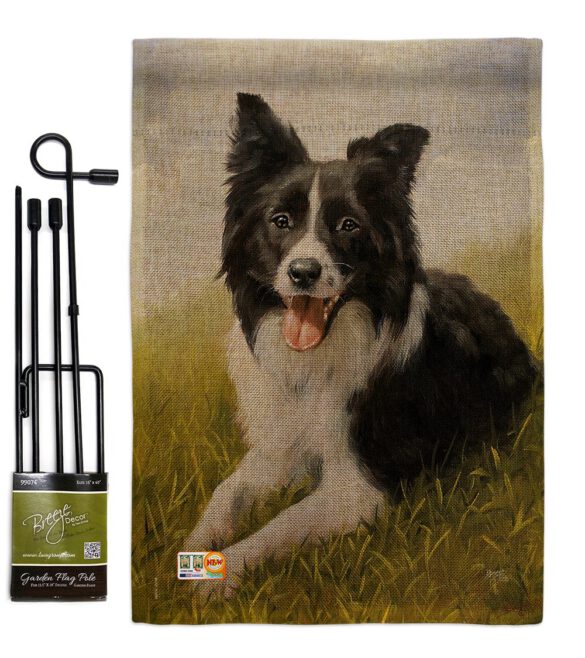 Border Collie - Pets Nature Vertical Impressions Decorative Flags HG110077 Made In USA - Image 9