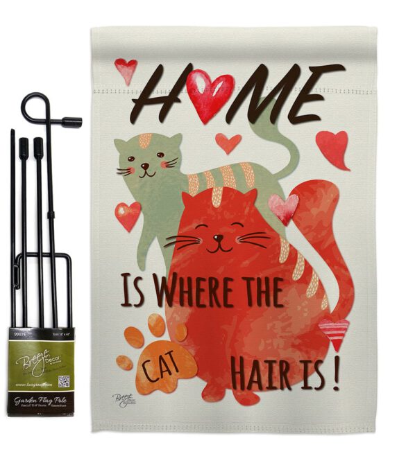 Furry Cat - Pets Nature Vertical Impressions Decorative Flags HG110078 Made In USA - Image 4