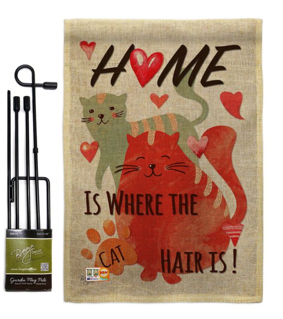 Furry Cat - Pets Nature Vertical Impressions Decorative Flags HG110078 Made In USA - Image 9