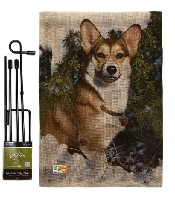 Corgi - Pets Nature Vertical Impressions Decorative Flags HG110088 Made In USA - Image 9