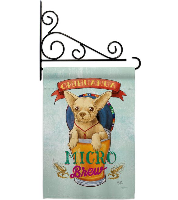 Chihuahua Micro Brew - Pets Nature Vertical Impressions Decorative Flags HG110098 Made In USA - Image 11