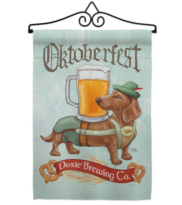 Doxie Brewing Co. - Pets Nature Vertical Impressions Decorative Flags HG110099 Made In USA - Image 7