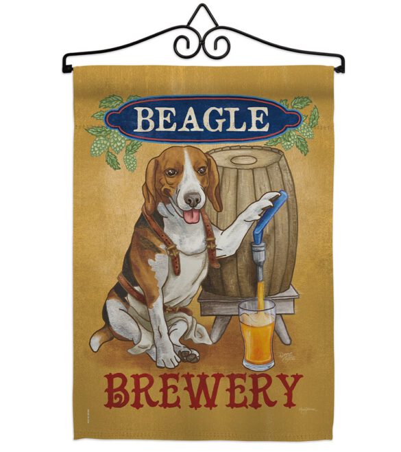 Beagle Brewery - Pets Nature Vertical Impressions Decorative Flags HG110101 Made In USA - Image 7