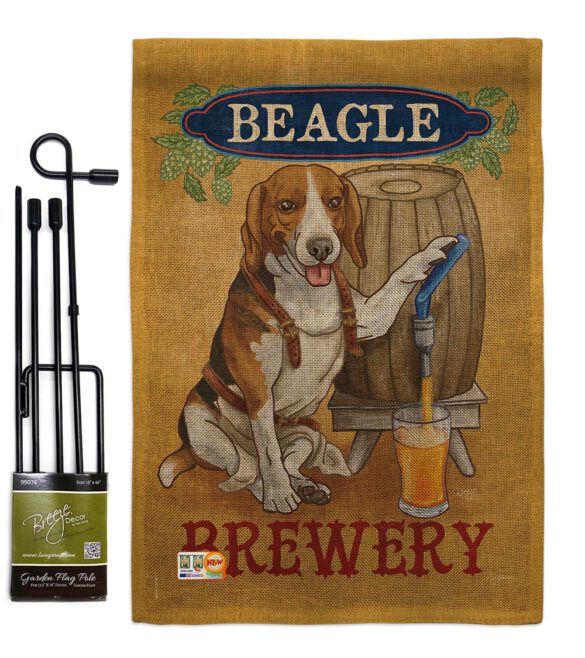 Beagle Brewery - Pets Nature Vertical Impressions Decorative Flags HG110101 Made In USA - Image 9