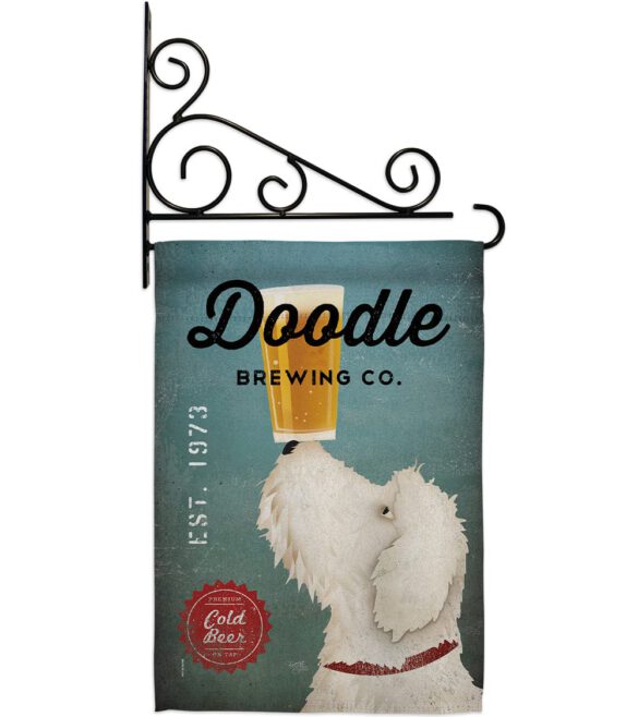 Doodle Brewing - Pets Nature Vertical Impressions Decorative Flags HG110112 Made In USA - Image 11