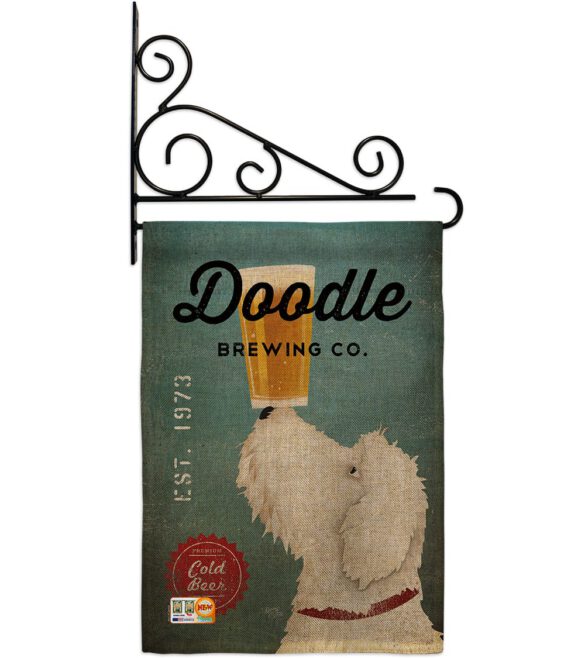 Doodle Brewing - Pets Nature Vertical Impressions Decorative Flags HG110112 Made In USA - Image 12