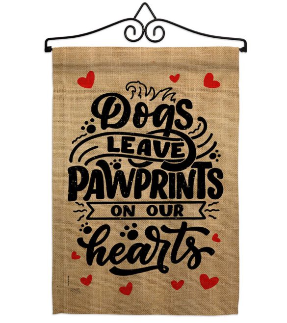Dogs Leave Pawprints - Pets Nature Vertical Impressions Decorative Flags HG110130 Made In USA - Image 7