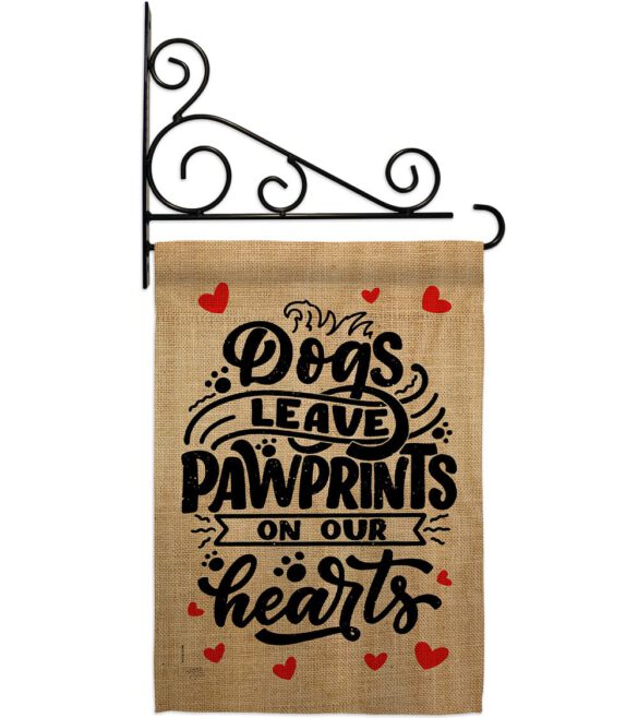 Dogs Leave Pawprints - Pets Nature Vertical Impressions Decorative Flags HG110130 Made In USA - Image 8