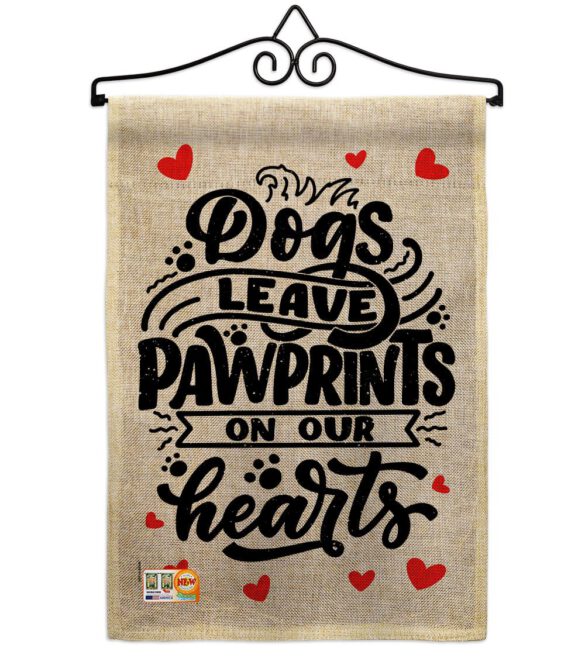 Dogs Leave Pawprints - Pets Nature Vertical Impressions Decorative Flags HG110130 Made In USA - Image 13